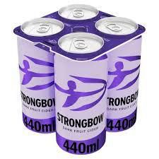 Strongbow Dark Fruits Cider 4 x 440ml Cans