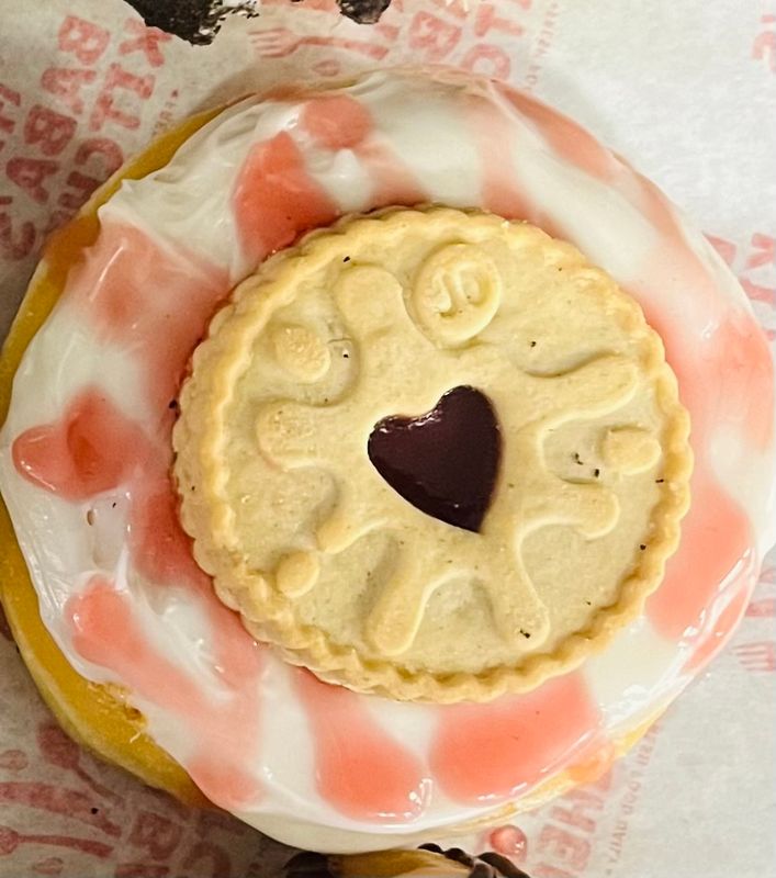 Jammy Dodger Donut