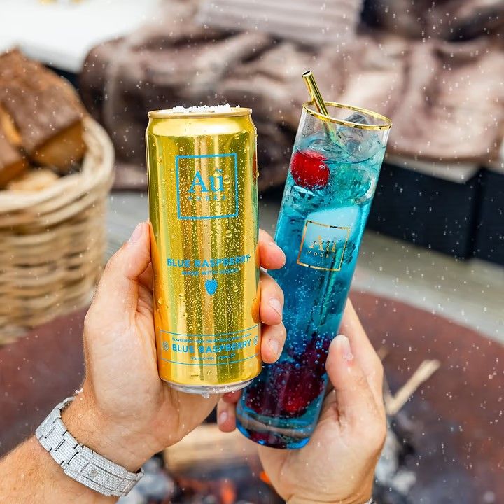 AU Vodka Blue Raspberry Cocktail 330ml