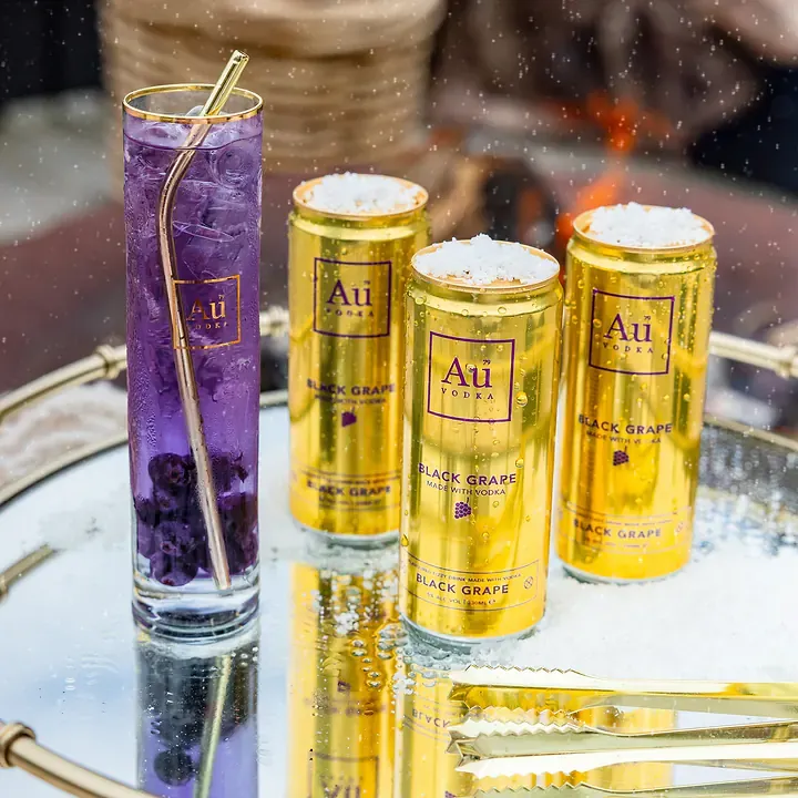 AU Vodka Black Grape Soda Cocktail 330ml