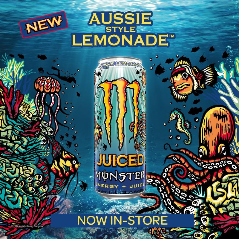 Monster Aussie Lemonade Energy Drink 500ml