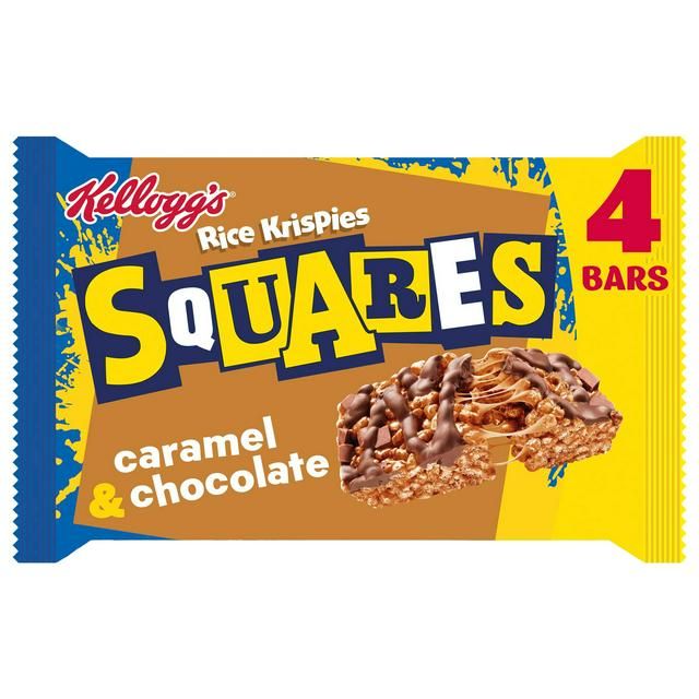 Kellogg&#39;s Rice Krispies Squares Caramel Chocolate 4pk