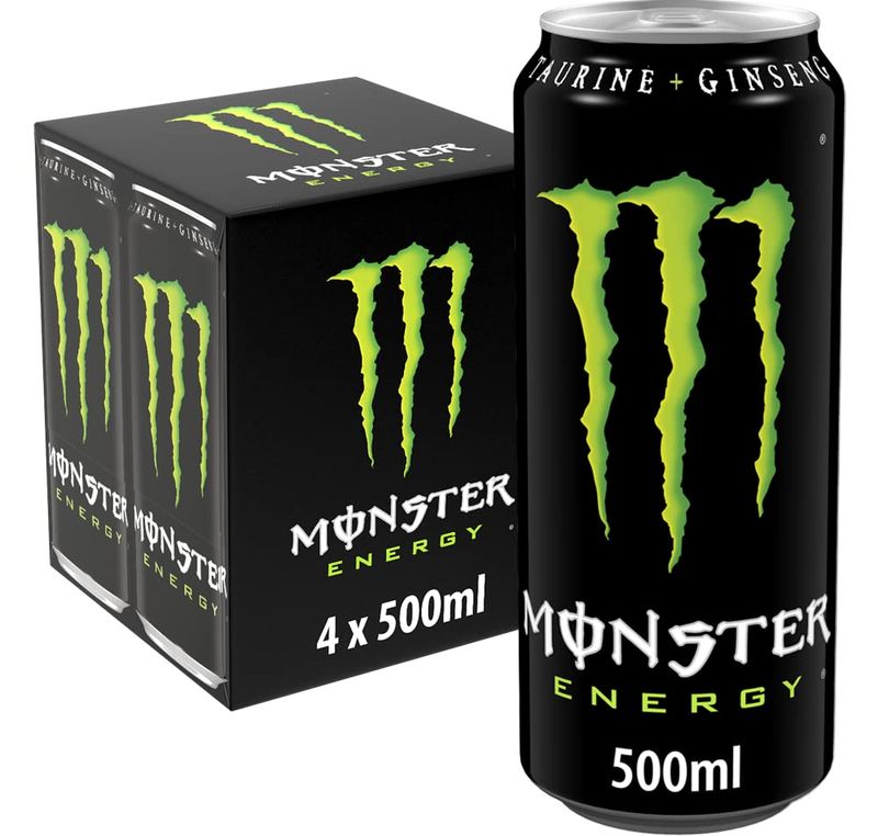 Monster Energy 4pk 500ml Cans