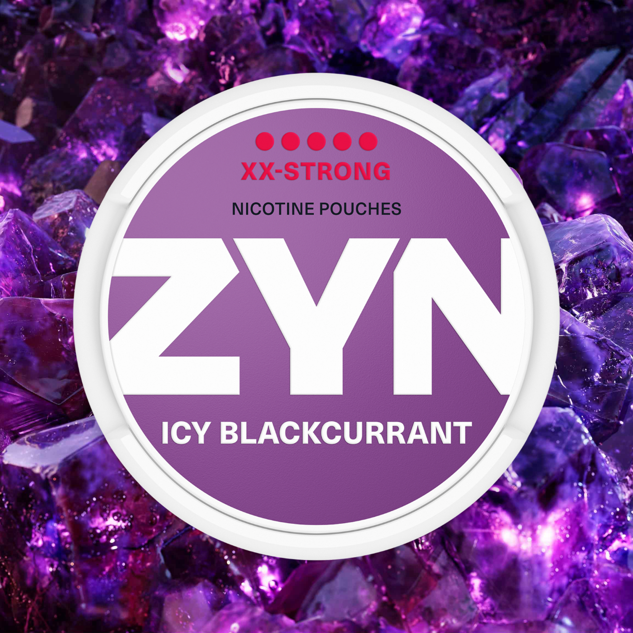 ZYN Nicotine Pouch Icy Blackcurrant XX-Strong 20pk