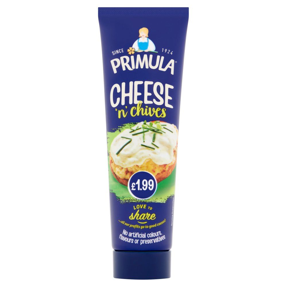 Primula Original Tubes Cheese &amp; Chives 140g
