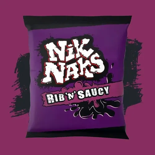 Nik Naks Rib &#39;N&#39; Saucy Crisps 75g