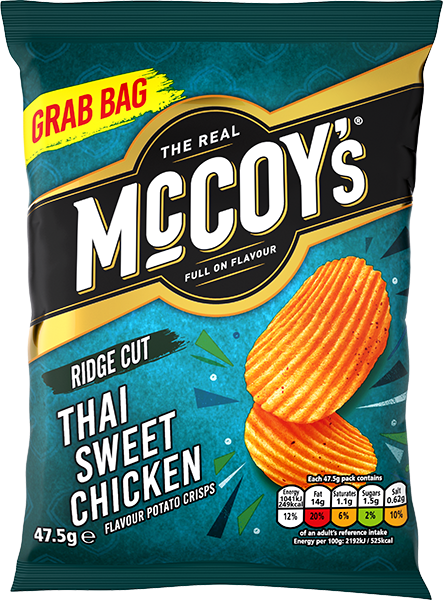 McCoy&#39;s Ridge Cut Thai Sweet Chicken Flavour