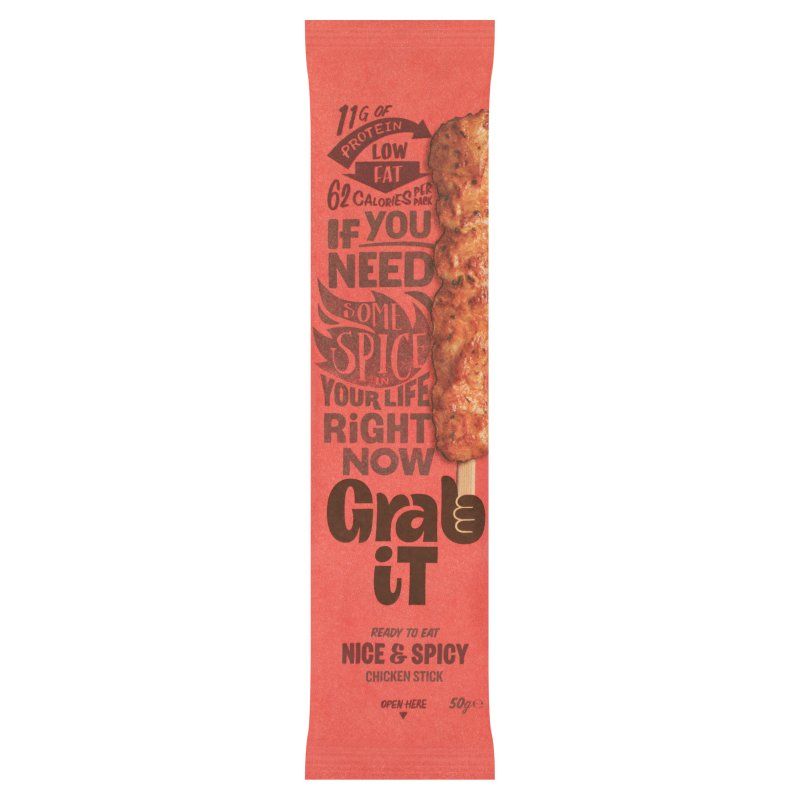 Grab-It Chicken on a Stick Nice &amp; Spicy 50g