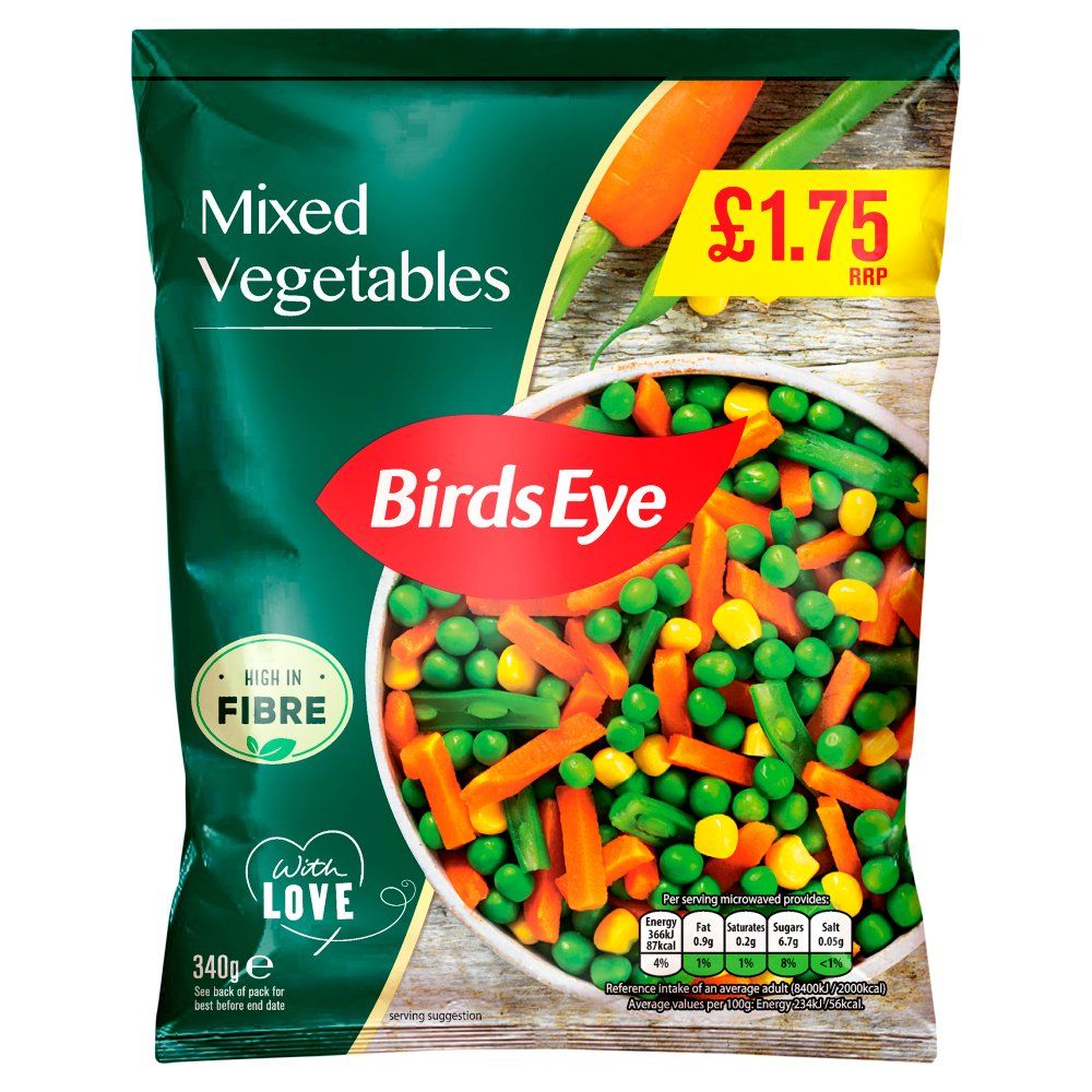 Birds Eye Mixed Vegetables (Frozen) 340g