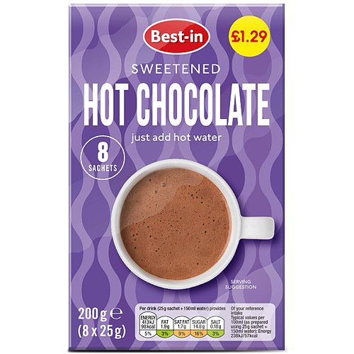 Bestin Hot Chocolate Sachets 8pk