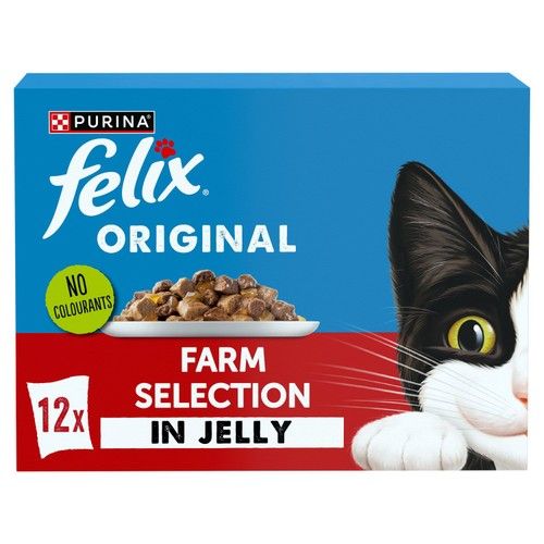 Felix Cat Original Farm Selection in Jelly 12 x 100g