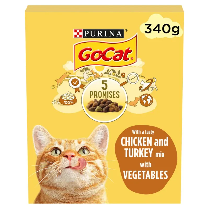 Go Cat Chicken &amp; Veg 340g