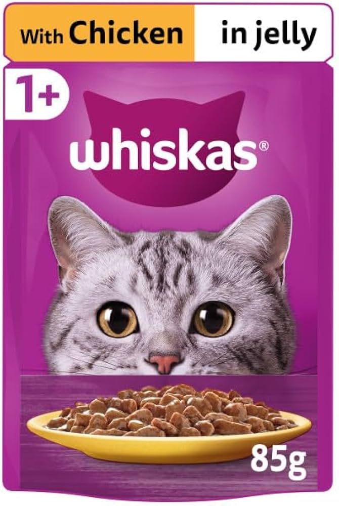 Whiskas 1+ Cat Pouch Chicken in Jelly 85g