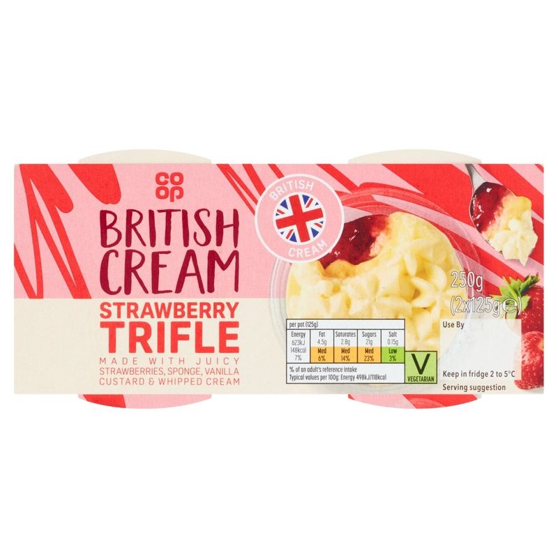 Coop Strawberry Trifle 2pk