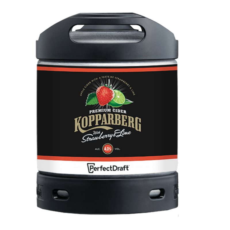 Kopparberg Strawberry &amp; Lime Cider 6L Perfect Draft Keg