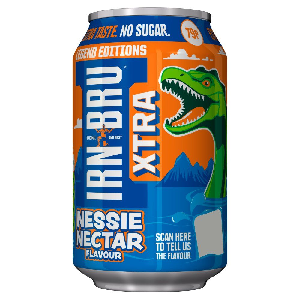 NEW Irn Bru Legend Editions Nessie Nectar Xtra 330ml