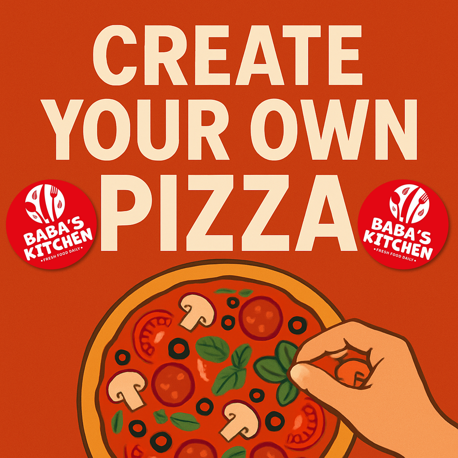 Create Your Own 9&quot; Pizza!