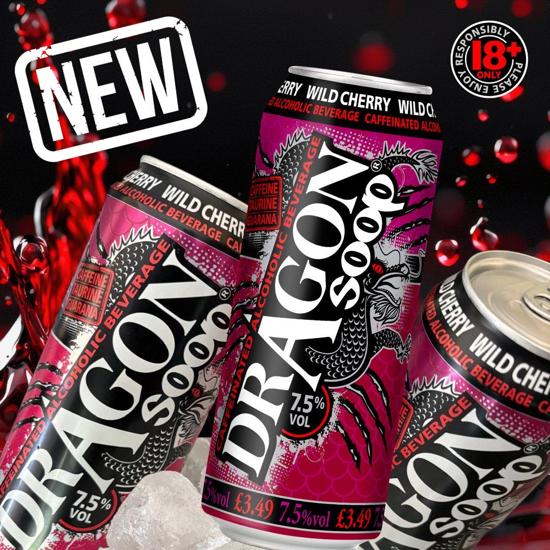 NEW Dragon Soop Wild Cherry 500ml