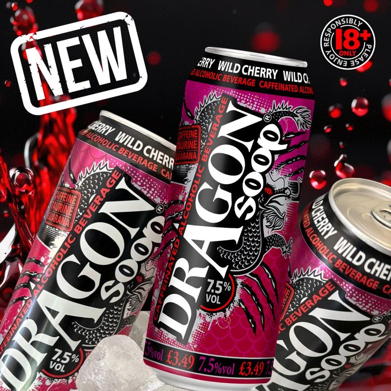 NEW Dragon Soop Wild Cherry 500ml