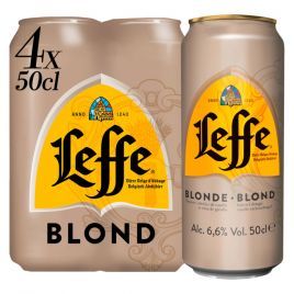 Leffe Blonde 4x400ml Cans