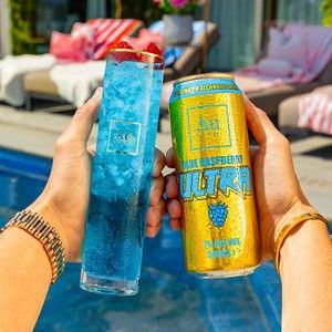 NEW AU Vodka Ultra Blue Raspberry Cocktail 500ml
