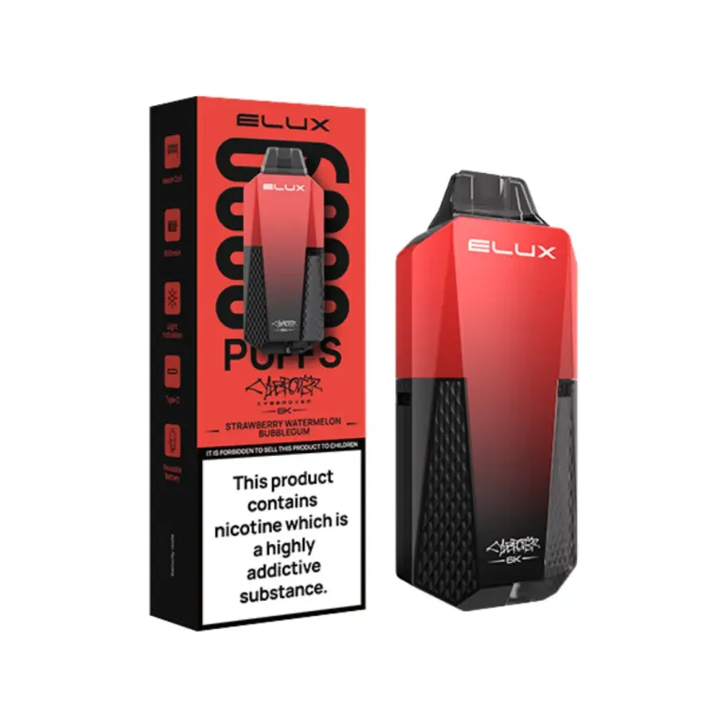 ELUX DEVICE Cyberover Strawberry Watermelon Bubblegum 6000 Puffs
