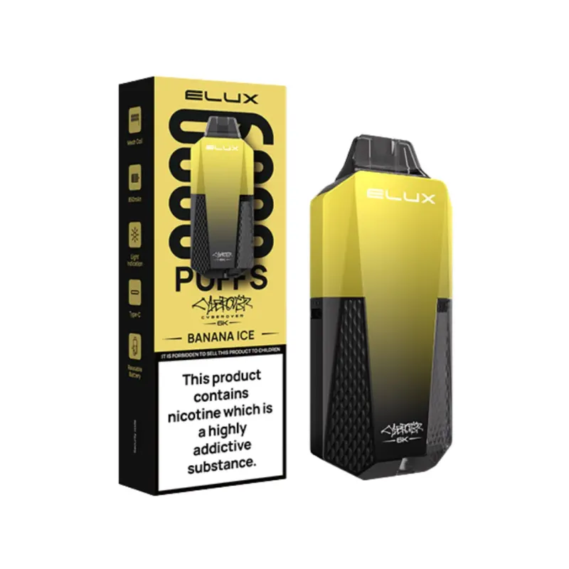 ELUX DEVICE Cyberover Banana Ice 6000 Puffs