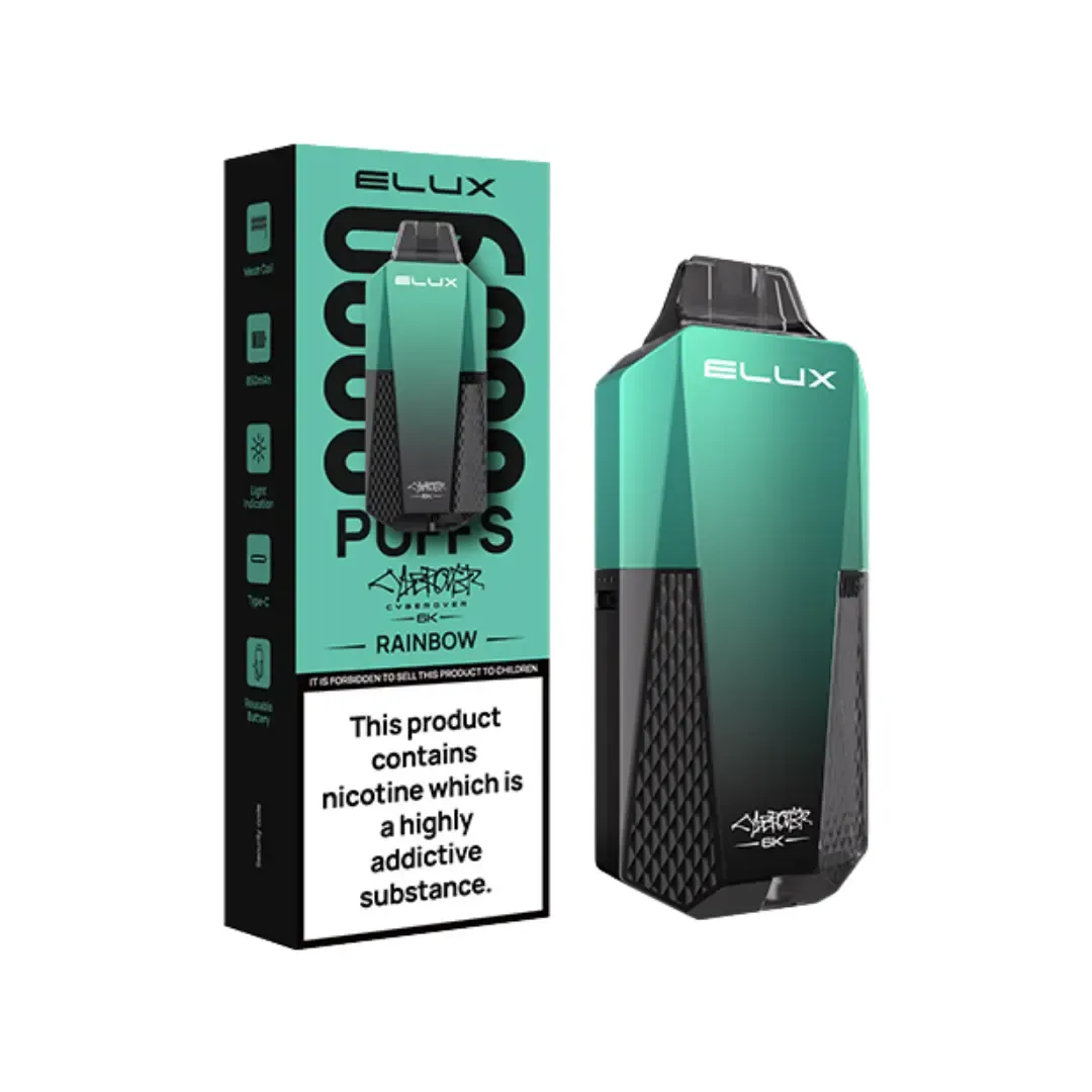 ELUX DEVICE Cyberover Rainbow 6000 Puffs