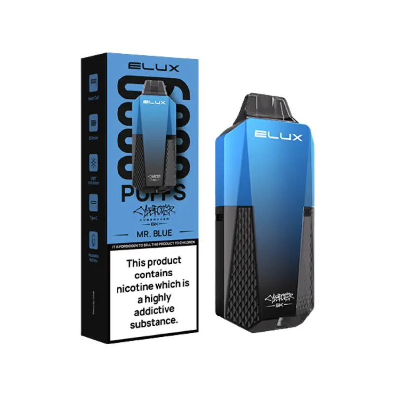 ELUX DEVICE Cyberover Mr Blue 6000 Puffs
