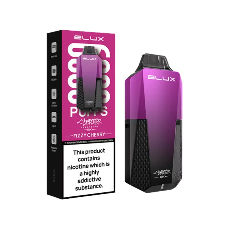 ELUX DEVICE Cyberover Fizzy Cherry 6000 Puffs