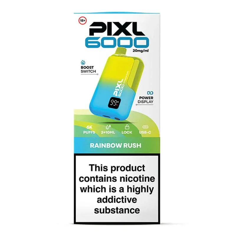 PIXL 6000 20mg Rainbow Rush