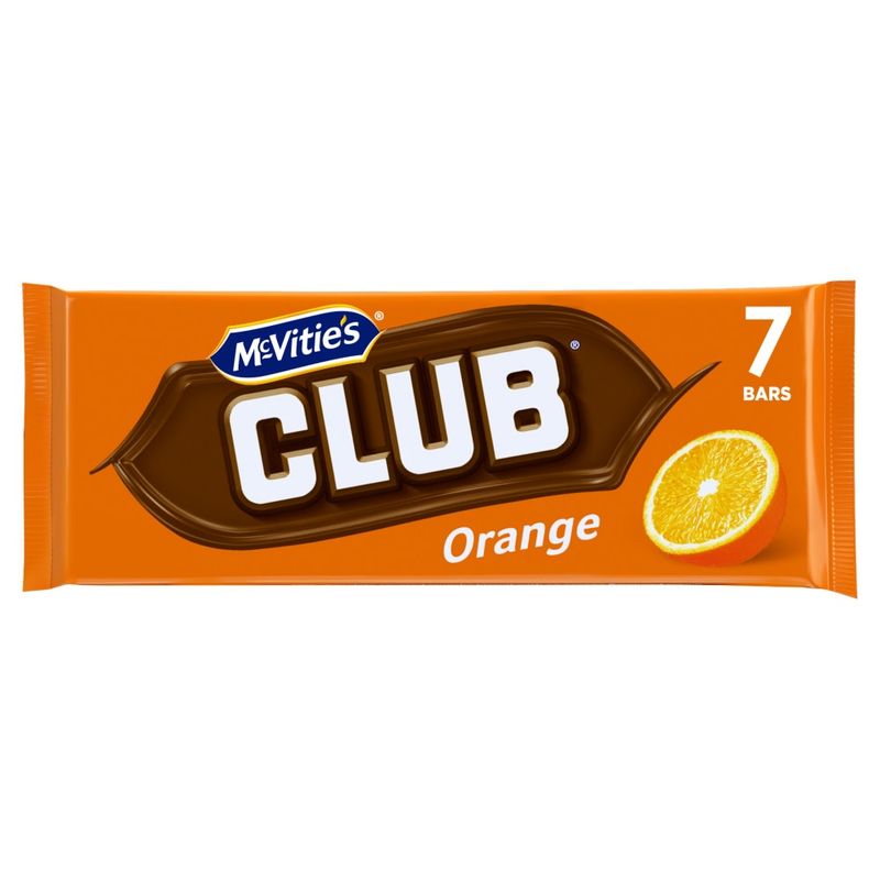 McVities Orange Club Chocolate 7pk