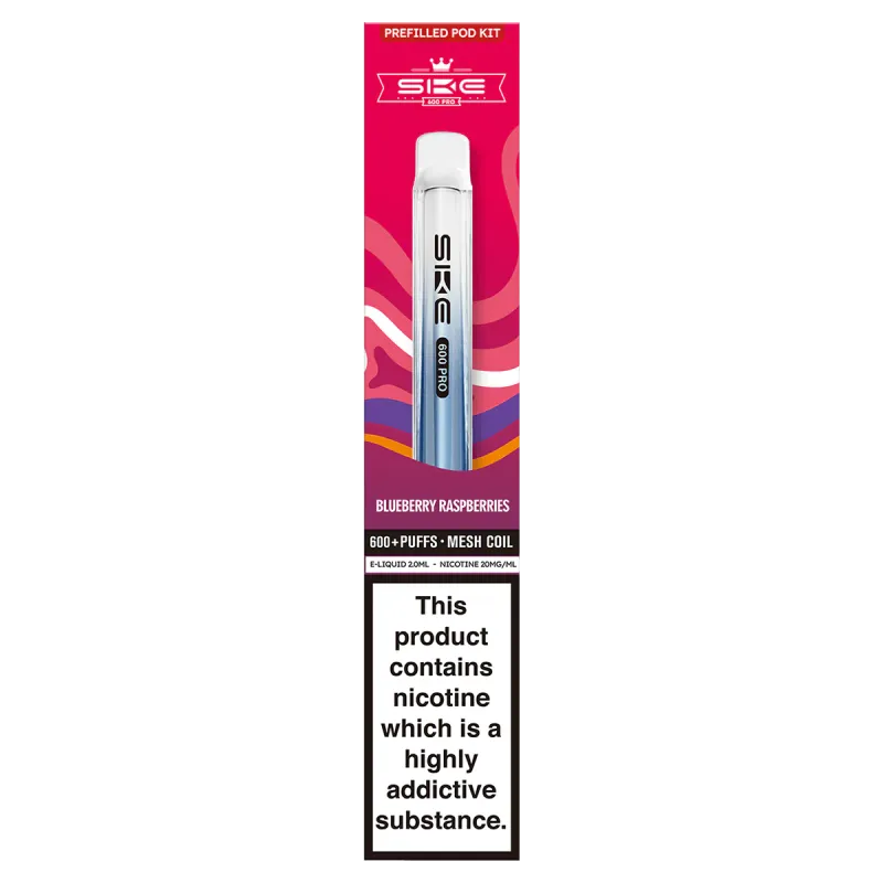 SKE Crystal Pro Refillable Kit Blueberry Raspberries 600 Puffs
