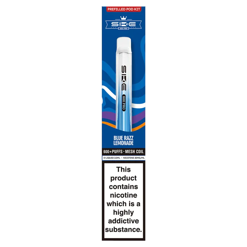 SKE Crystal Pro Refillable Kit Blue Razz Lemonade 600 Puffs