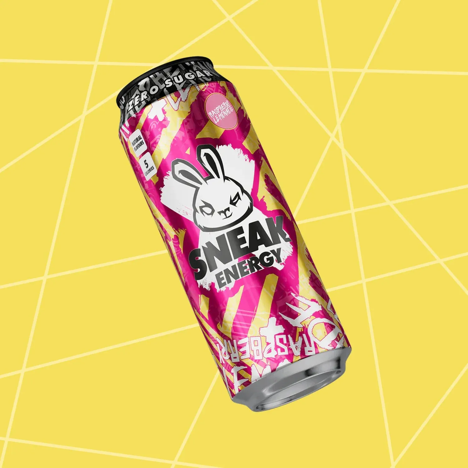NEW Sneak Energy Raspberry Lemonade Zero 500ml