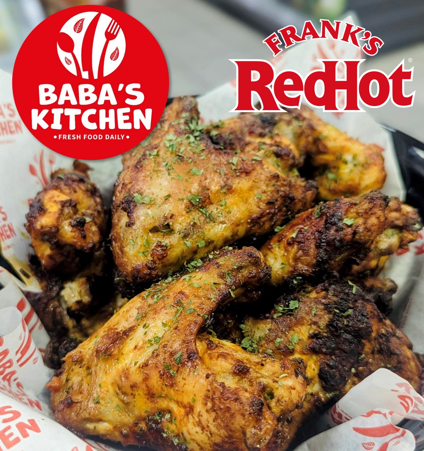 NEW Homemade Frank&#39;s RedHot Chicken Wings 4pc