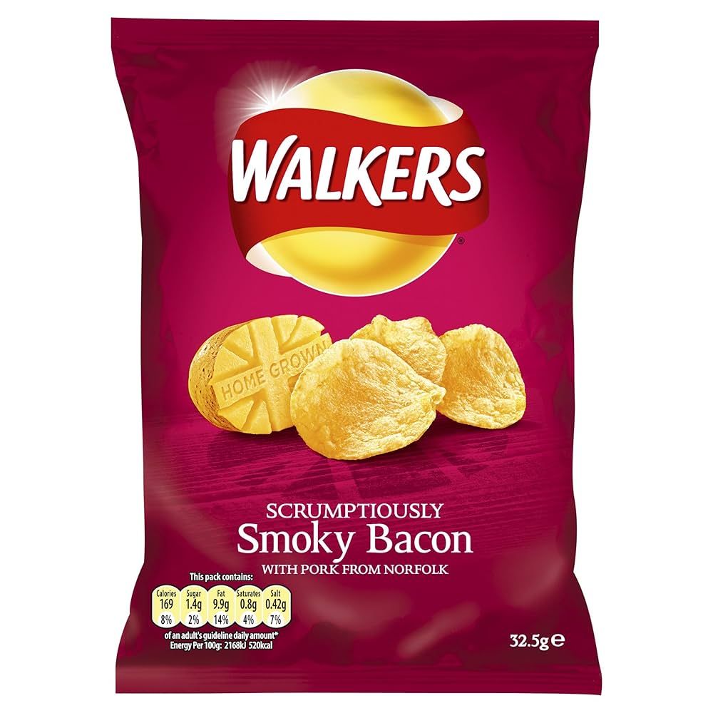 Walkers Smoky Bacon 65g