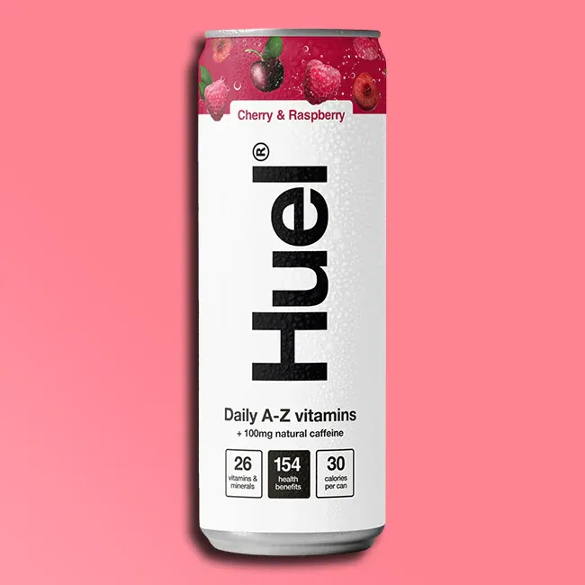 Huel Daily A-Z Energy Drink Cherry &amp; Raspberry 330ml