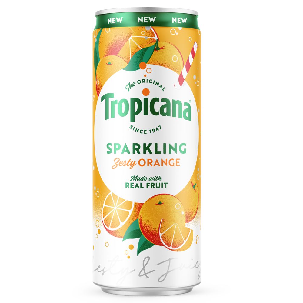 Tropicana Sparkling Drink Juicy Orange 250ml