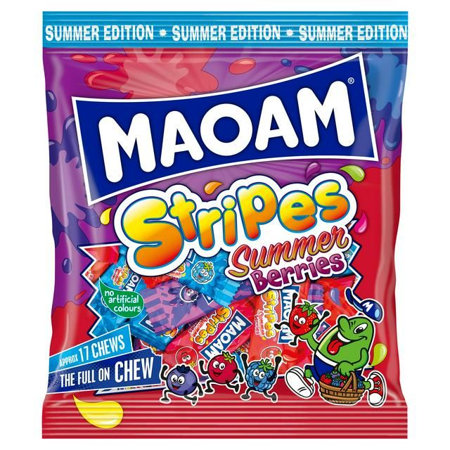 NEW Maoam Stripes Summer Berries 140g