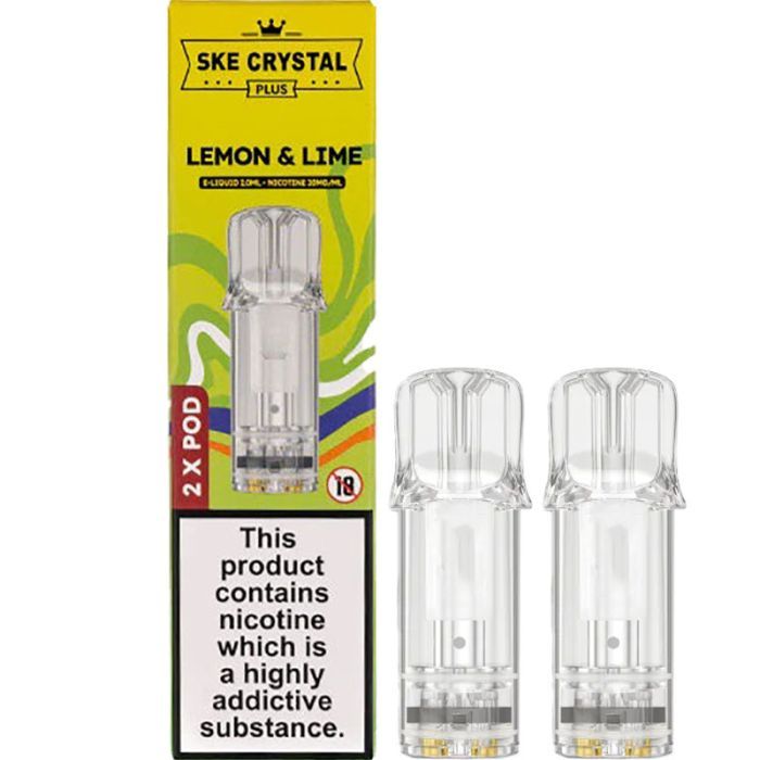 SKE Crystal Pro Refill Pods Lemon &amp; Lime 2pk