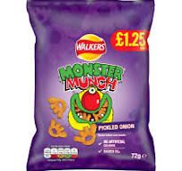 Walkers Monster Munch Pickled Onion 72g