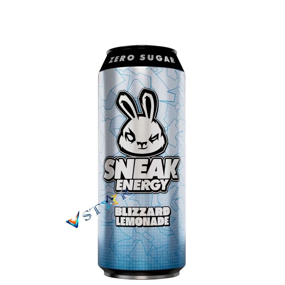 NEW Sneak Energy Blizzard Lemonade Zero 500ml