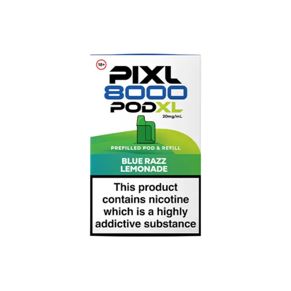PIXL 8000 POD 20mg Blue Razz Lemonade
