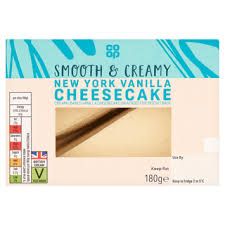 NEW Coop New York Style Vanilla Cheesecake 2xSlices