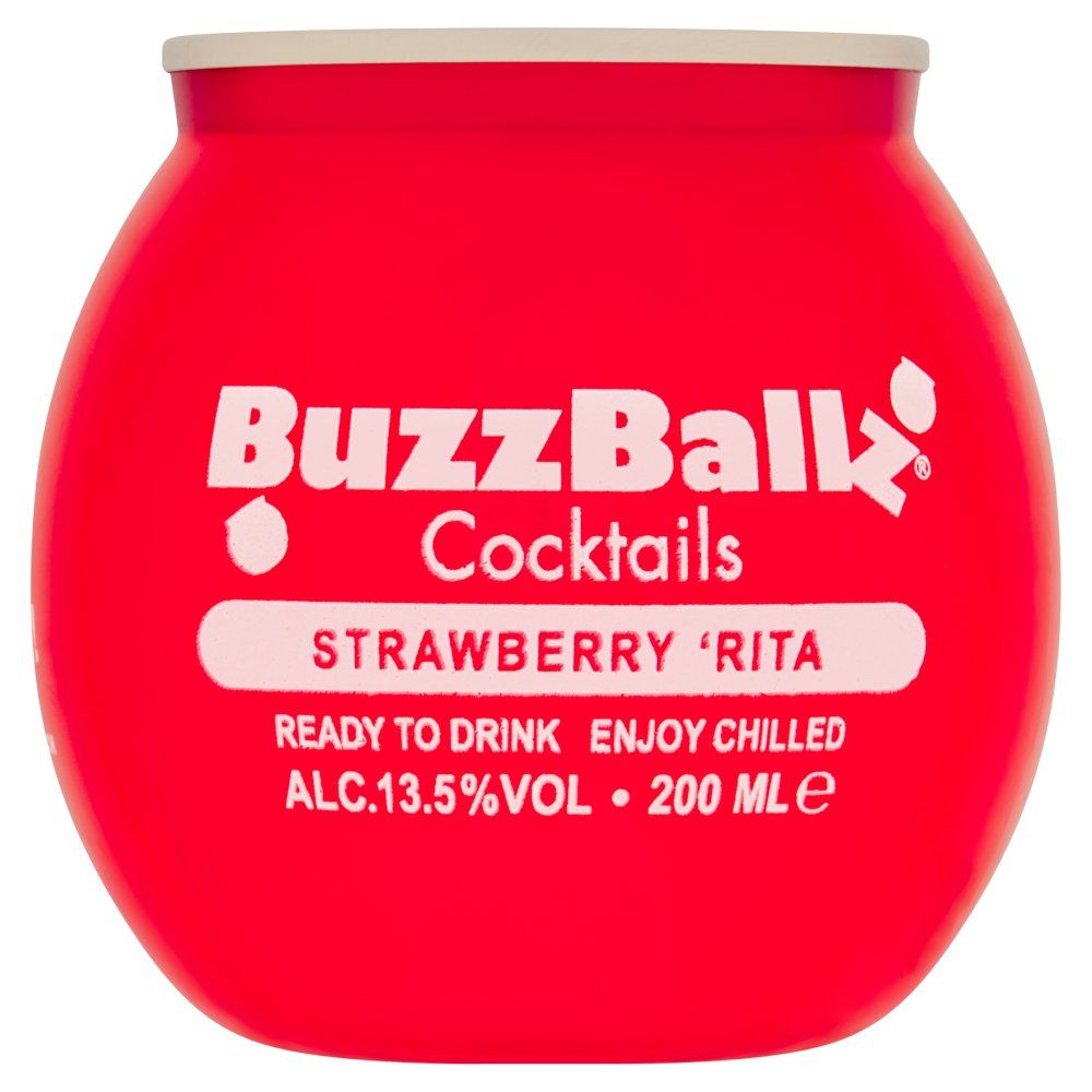 NEW Buzzballz Strawberry Margarita 200ml 13.5%