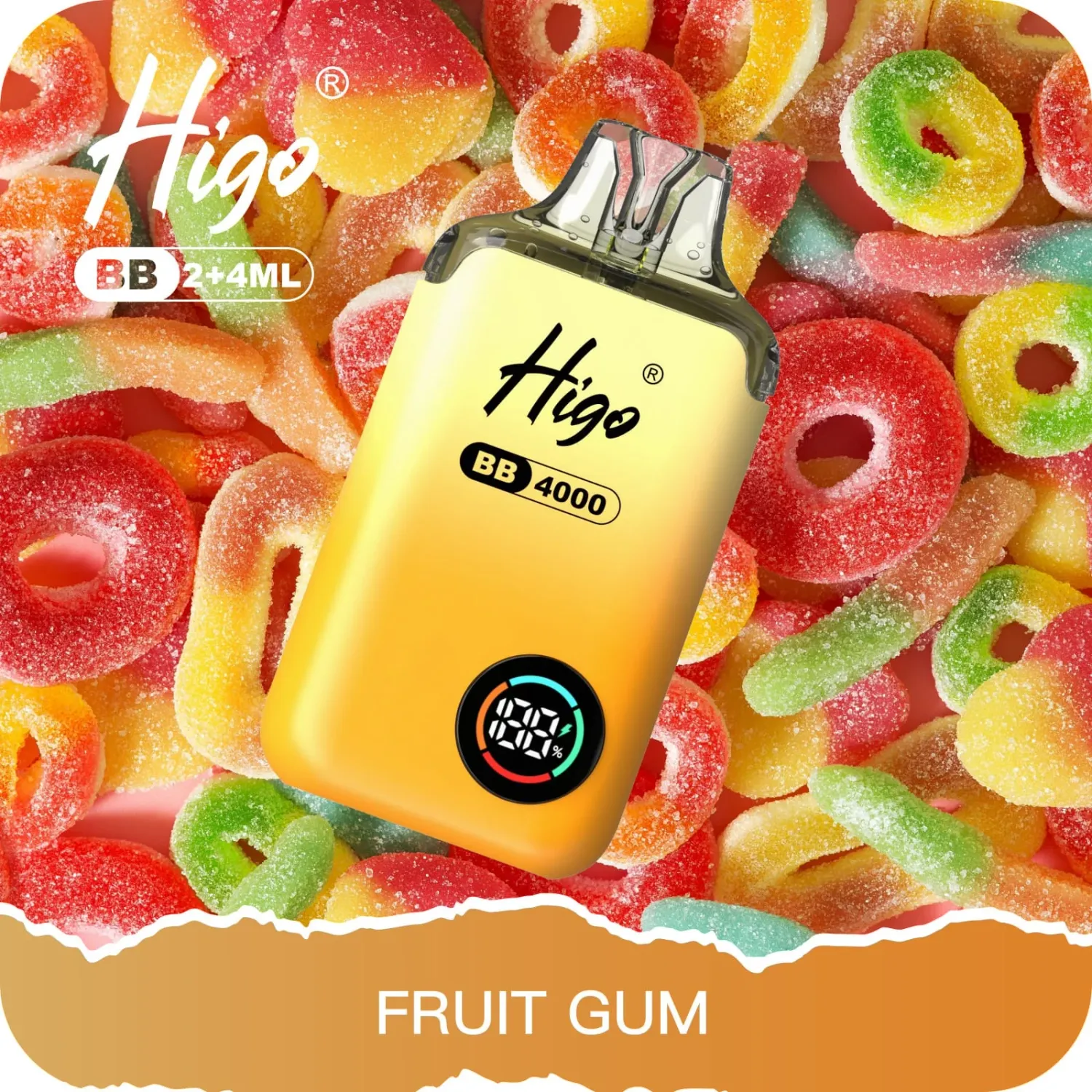 Higo BB 4000 Puffs Device Fruit Gum
