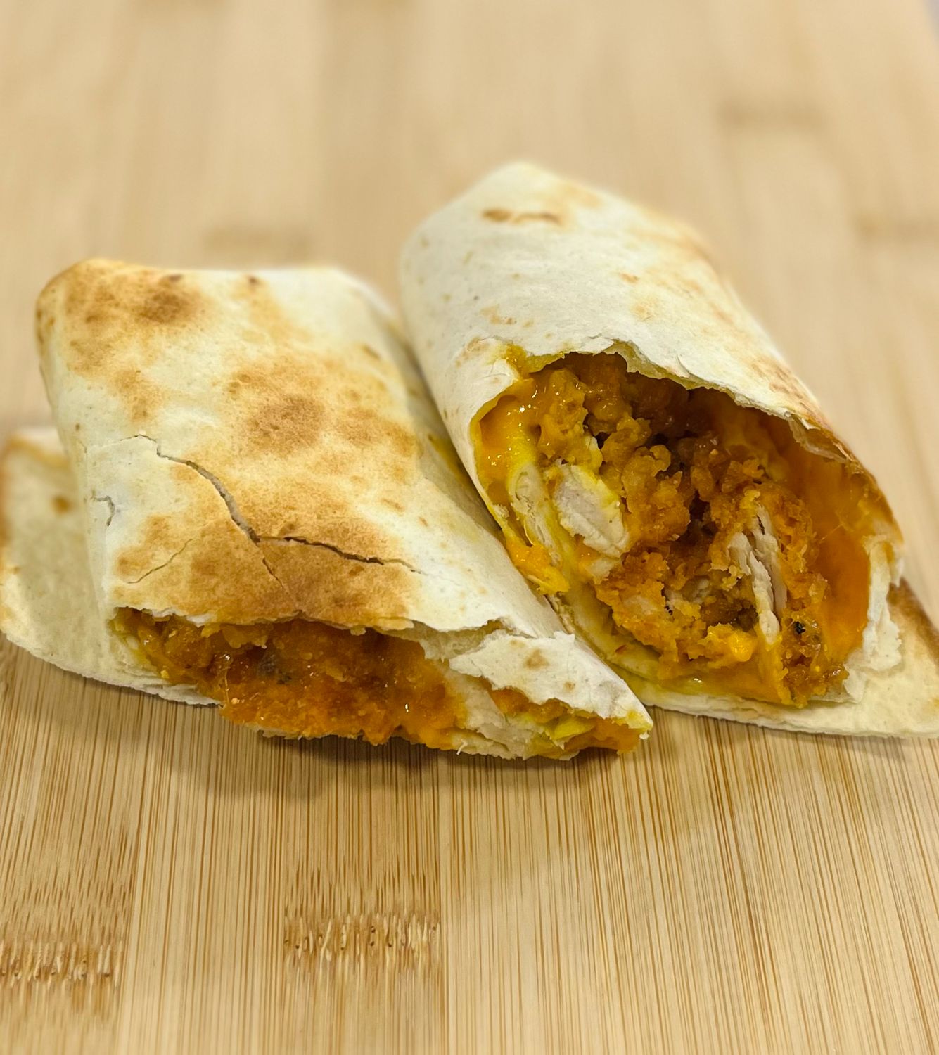 Salt &amp; Chilli Chicken Wrap with Curry Sauce (Toasted)