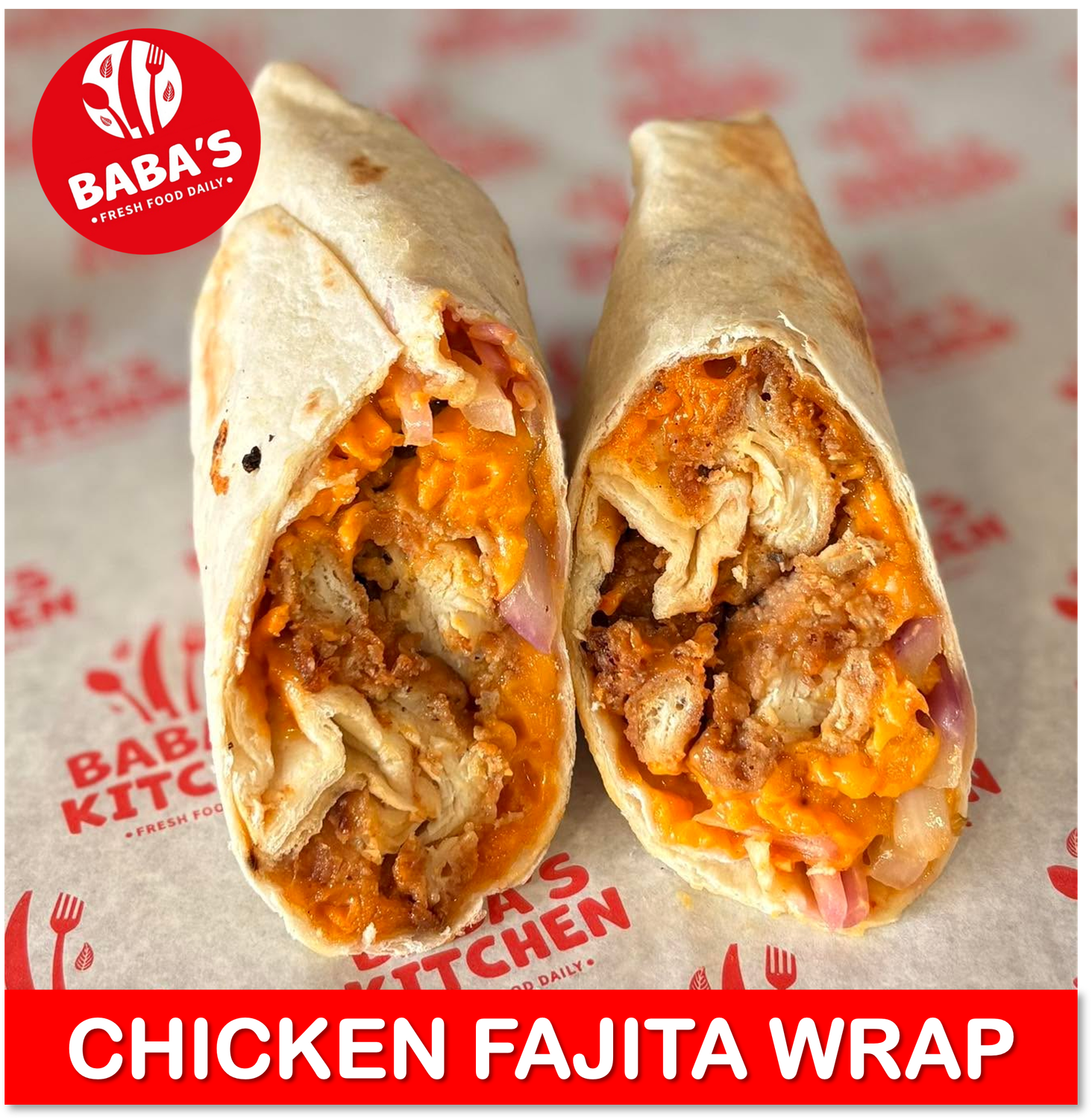 Fajita Chicken Wrap (Toasted)