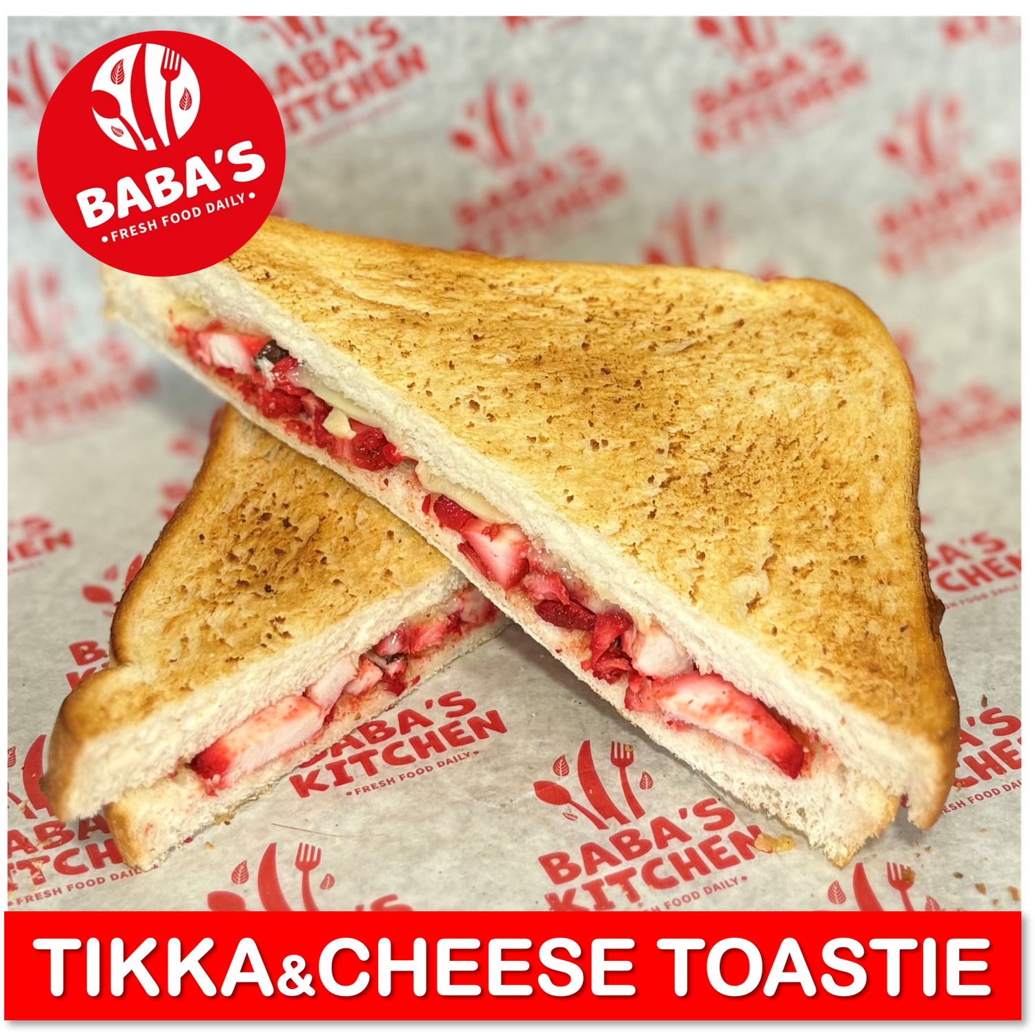 Chicken Tikka &amp; Cheese Toastie